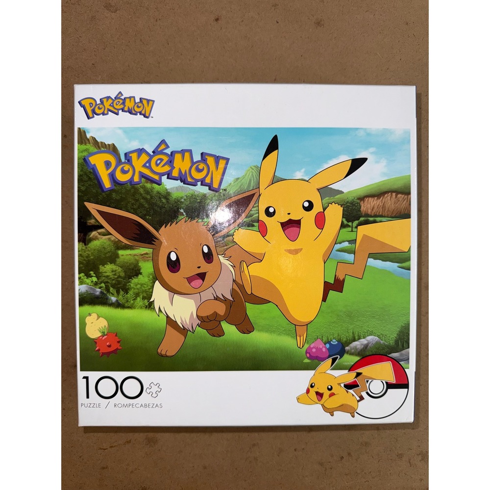 Pokemon Pikachu and Eevee 100 Piece Jigsaw Puzzle 15x11.25 2020 Nintendo